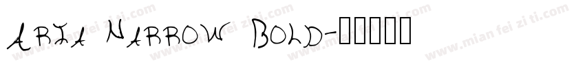 Aria Narrow Bold字体转换